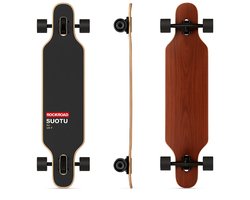 Suotu Skateboard - Longboard - 102.5x23x57.5 cm - ABEC-9 - 95A - schokabsorptie - Jongens - Meisjes - Volwassenen Skateboards