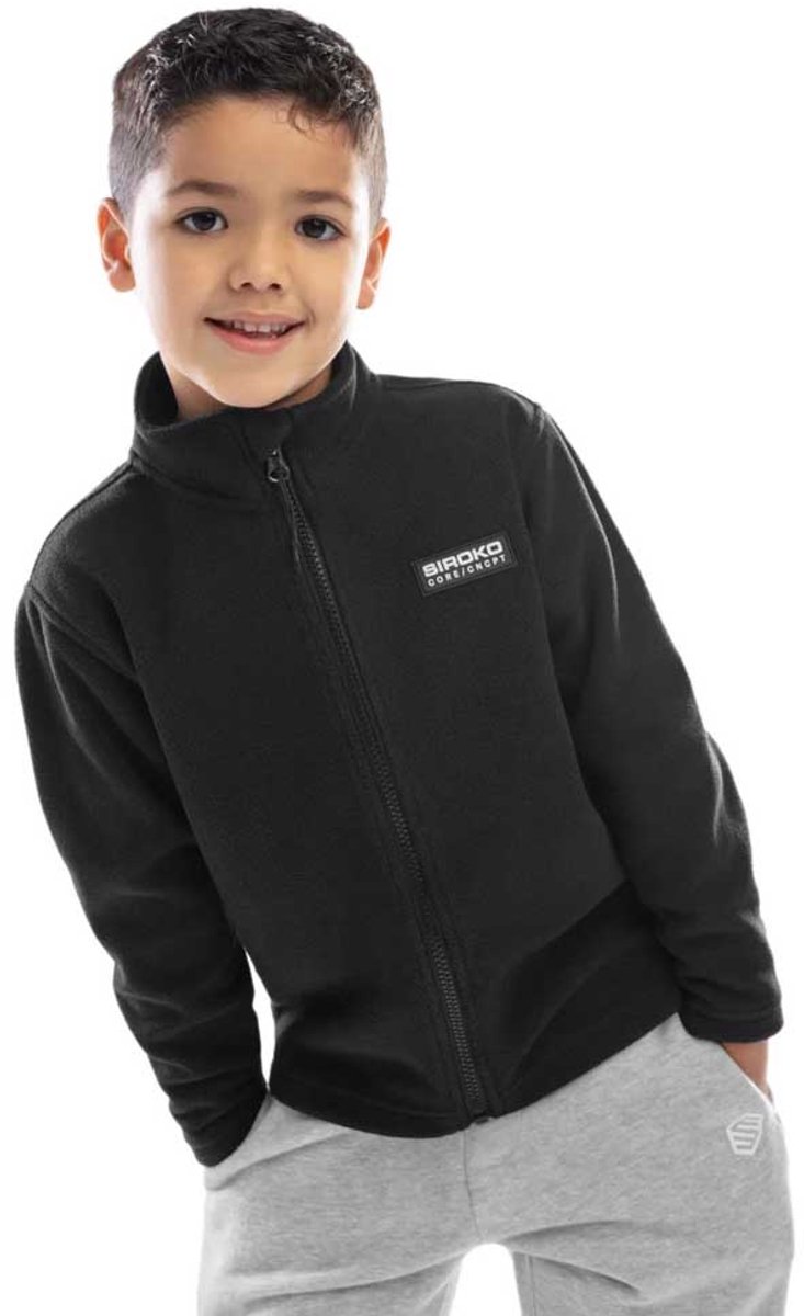 Siroko K-core Boogie Fleece Met Volledige Rits 9-10 Years Jongens Meisjes Zwart