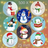 Autocollants De Noël - INF - 500 Pièces - Multicolore - 8