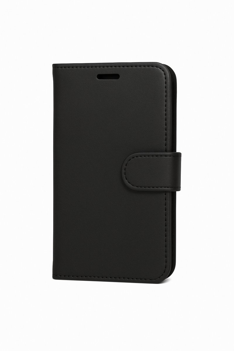 PU Wallet Deluxe Galaxy for S25 Edge Pitch Black