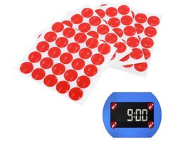 Set van 100 Vervangende Dubbelzijdige Lijmpads - Compatibel met Elektronische Parkeerschijf - Speciale Lijm voor Voorruit en Parkeerklok