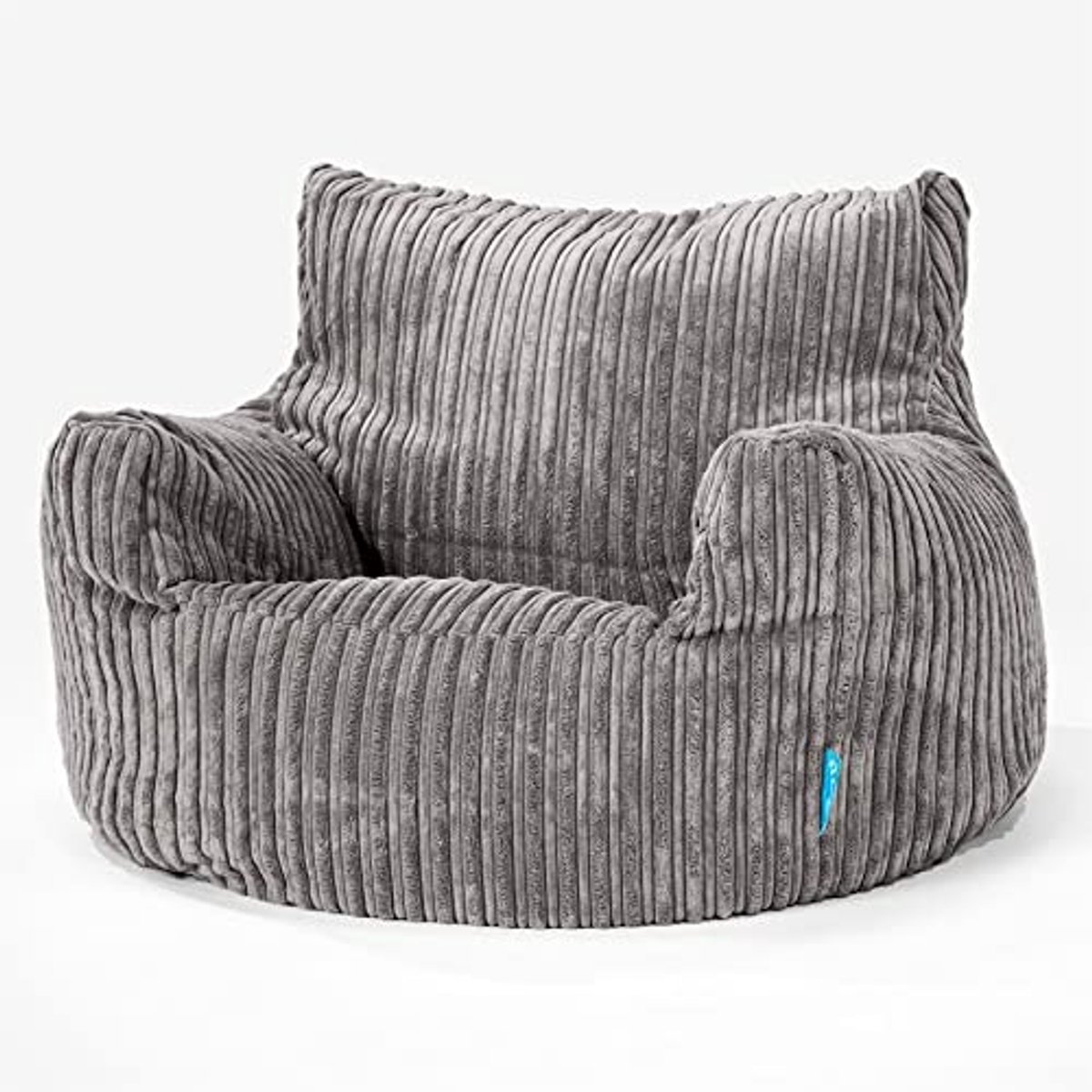 Kinderfauteuil Zitzak voor Jongens en Meisjes - Corduroy Graphite Grijs