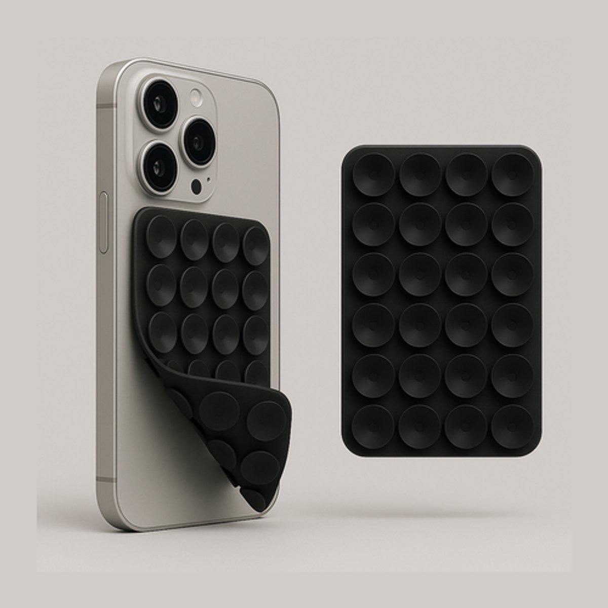 Telefoonhouder met Zuignappen - Sterke Grip voor iphone & Samsung - Herbruikbare Antislip Telefoonstandaard