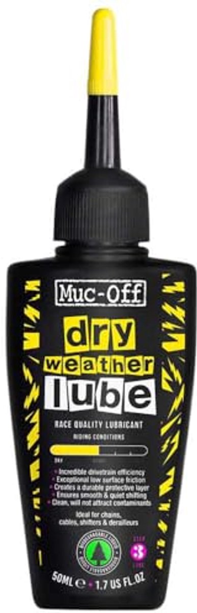 Droge kettingolie voor fiets, 50 ml, biologisch afbreekbaar smeervet, kettingspray voor alle soorten fietsen