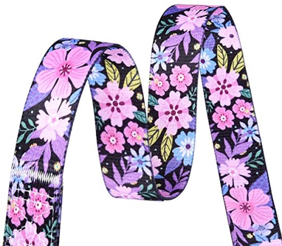 JJWNML 16 stuks Puppy ID Halsbanden, Pasgeboren Kittens, Zachte Polyester Halsbanden Verstelbare Bands Identificatie Puppy Halsband voor pasgeborenen Huisdier, Veelkleurig (L, 17 - 28 cm