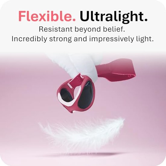 Flexibele Baby zonnebril 0-18 maanden - 100% UV Bescherming voor Jongens en Meisjes van Merkloos — afbeelding 4