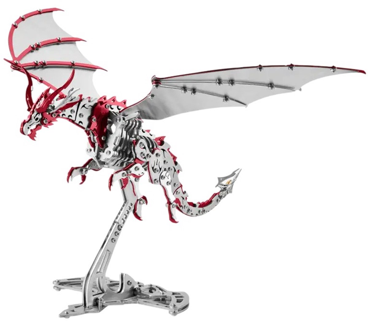 Bouwpakket Volwassenen – Rode Draak Modelbouw – 373 Onderdelen – Miniatuur