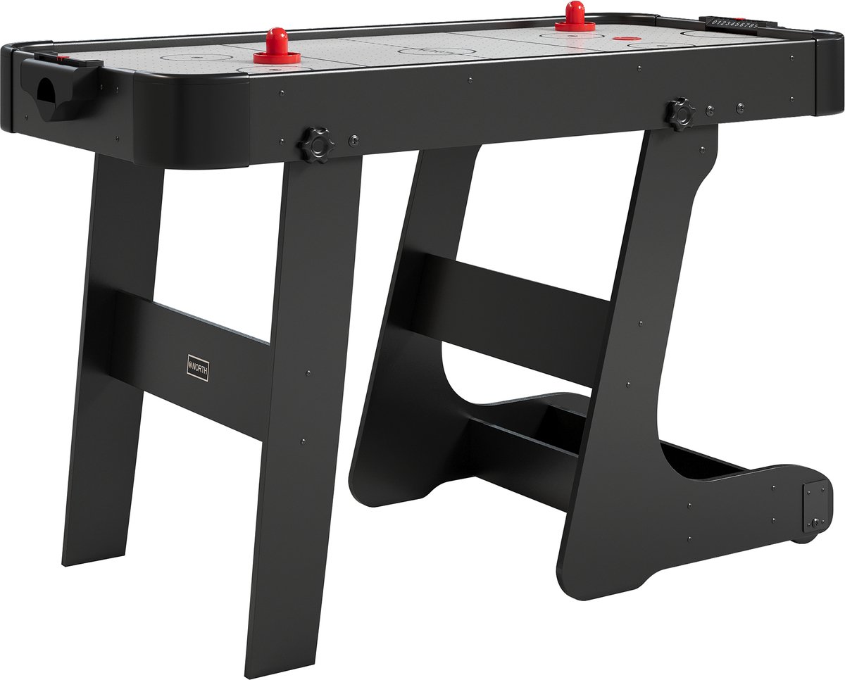 NORTH Arctic Airhockeytafel Zwart/Wit 4FT