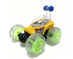 Off-Road RC Auto - speelgoed afstandsbediening auto - 360° Draaien - LED Verlichting - Stuntauto - Draadloze Afstandsbediening - Cool Design - Oplaadbare Accu - Voor Jongens & Meisjes - Geel