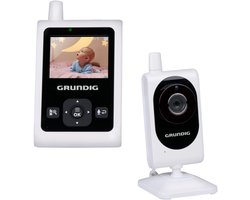 Grundig Video Babyfoon met Camera - Baby Monitor met 2-inch Kleurenscherm - Babyphone met Nachtzicht, Temperatuurweergave en Terugspreekfunctie - Wit