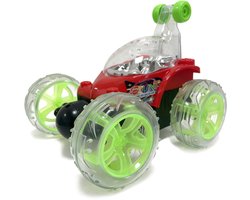 Off-Road RC Auto - speelgoed afstandsbediening auto - 360° Draaien - LED Verlichting - Stuntauto - Draadloze Afstandsbediening - Cool Design - Oplaadbare Accu - Voor Jongens & Meisjes - Rood