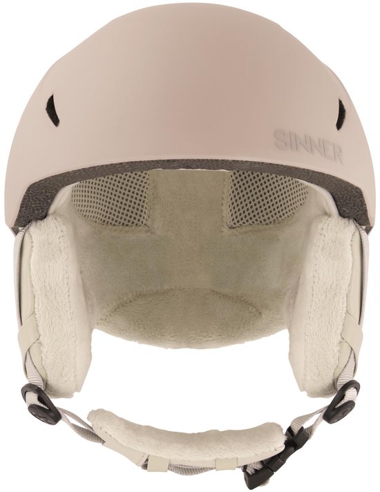SINNER - CREST Unisex Skihelm - MATTE LIGHT GREY - Maat M, 55-58 cm