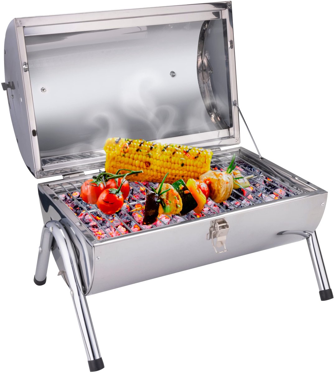 Ibenzoa® Draagbare houtskoolbarbecue voor tuin, camping en strandplezier