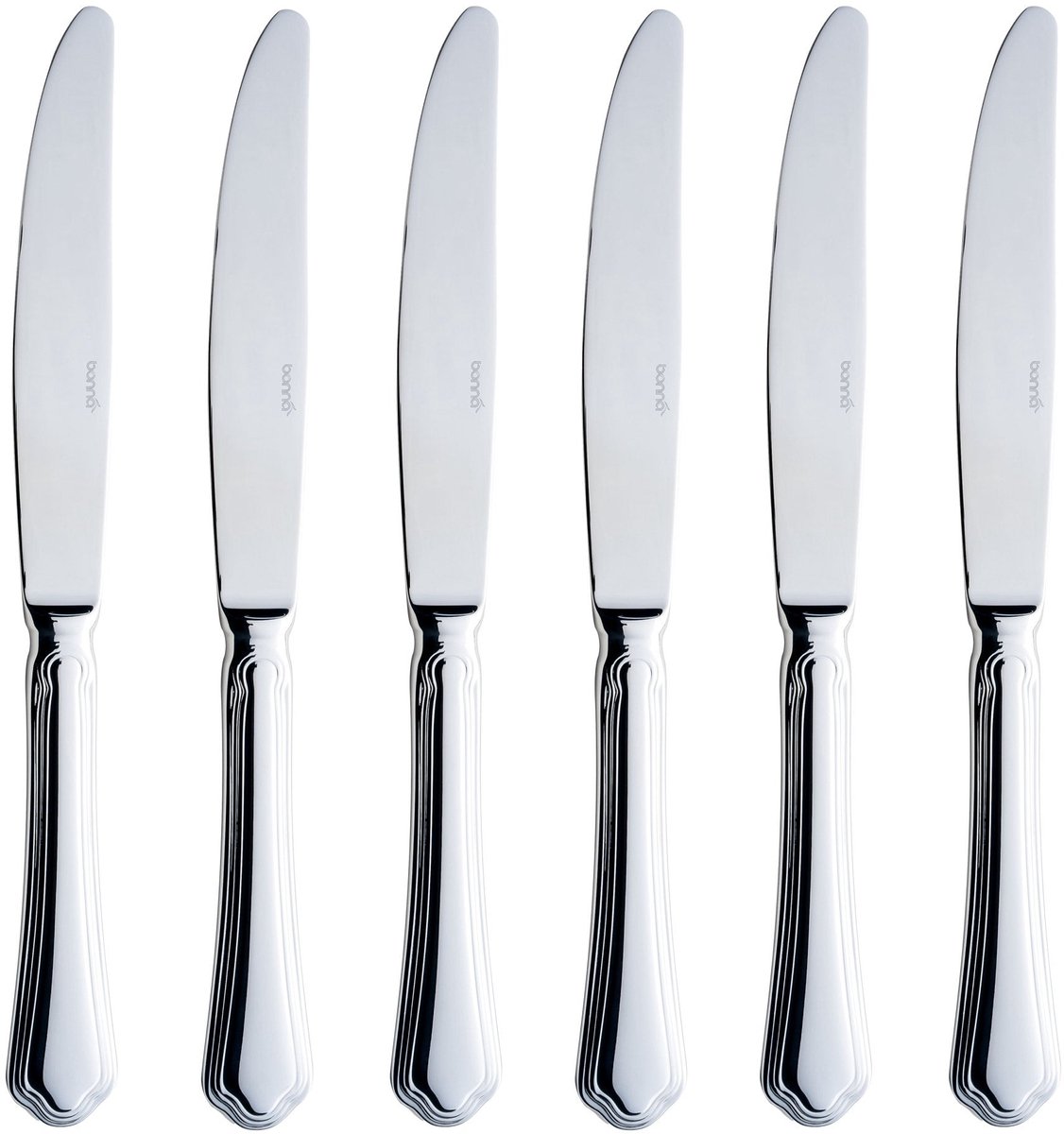 Bonna Tafelmes - Alba - RVS - 25.5 cm - set van 6