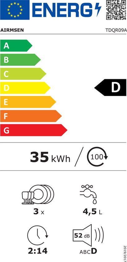 AIRMSEN Tafelvaatwasser Mini Vaatwasser met Zachtwaterinstallatie, 7 2 Programma's & 5L Watertank, Compacte Vaatwasser met/zonder Aansluiting voor Water, Ideaal voor Appartementen en Campers AIRMSEN Tafelvaatwasser Mini Vaatwasser met Zachtwaterinstallatie, 7 2 Programma's & 5L Watertank, Compacte Vaatwasser met/zonder Aansluiting voor Water, Ideaal voor Appartementen en Campers