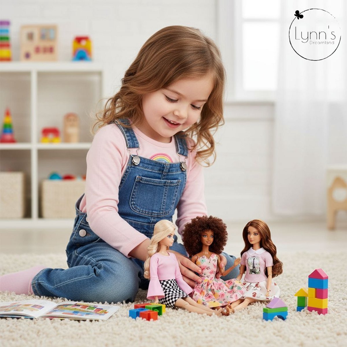 Lynn’s poppenkleertjes - Set ‘Julia’ - Geschikt voor modepop - Set van 5 outfits - Kleding voor modepoppen - Cadeauzakje — afbeelding 8