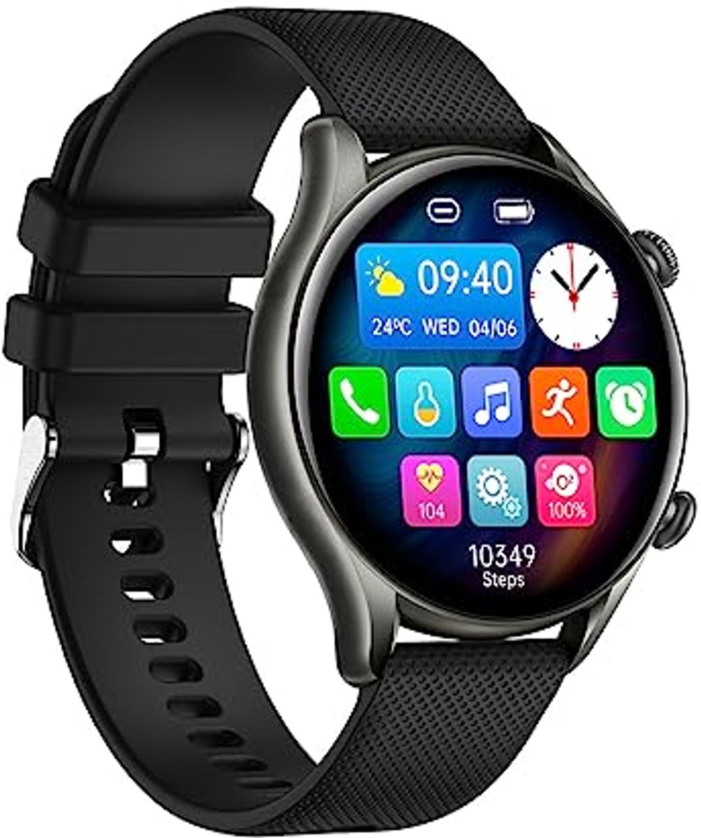 Waterproof Sporty Robust Smartwatch met Groot 1.32 Inch Display en Tot 10 Dagen Batterijduur