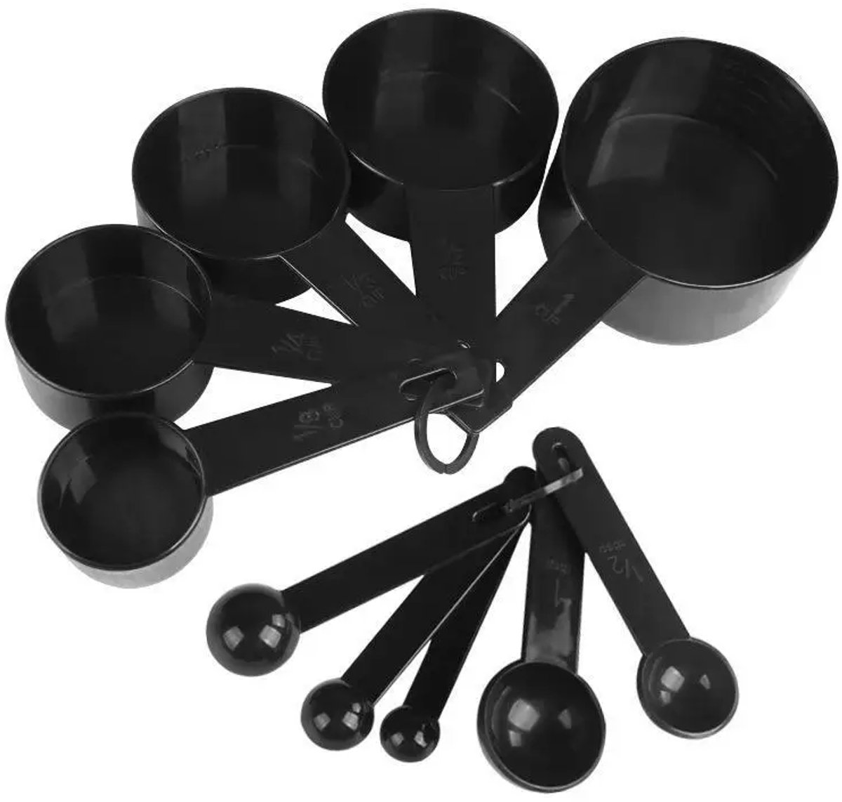 Set van 10 maatbekers – duurzaam kunststof