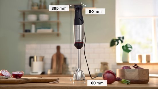Bosch MSM6M622 ErgoMaster Serie 6 - Staafmixer set - 1000W - Inclusief maatbeker, garde, hakmolen & ijscrusher