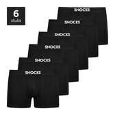 SNOCKS Boxershorts Heren, 6-pack Onderbroeken, Biologisch Katoen, Comfortabel, Naadloos & Zonder Kriebelend Label