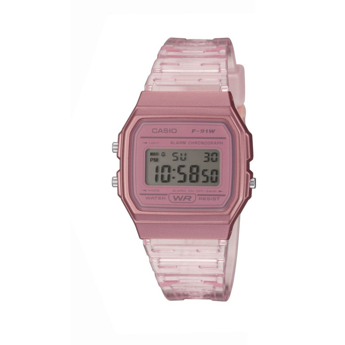 Casio Vintage F-91WS-4EF Dameshorloge 33 mm - Roze