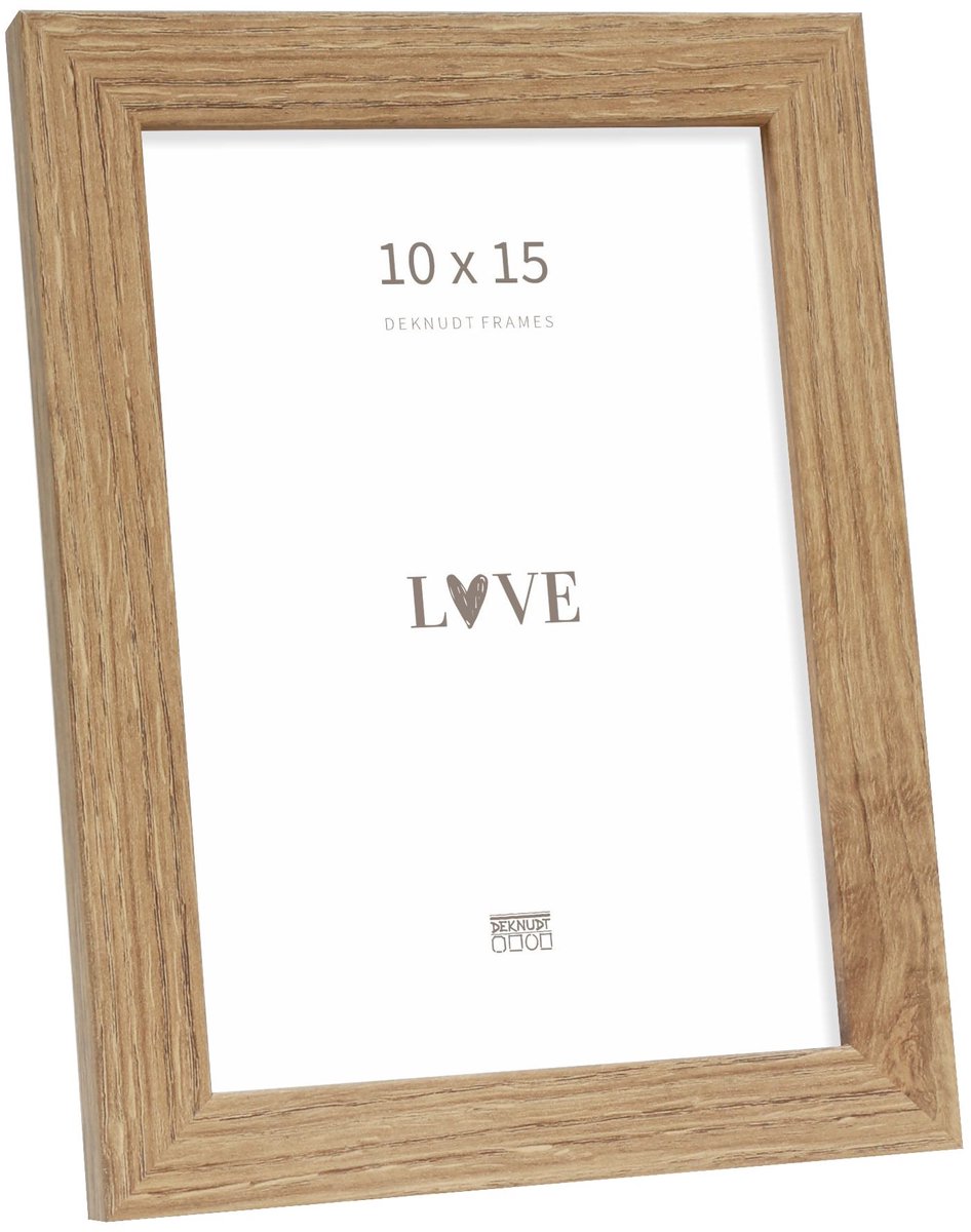 Deknudt Frames fotolijst - S45SH2 - houtkleur - fotomaat: 10x15 cm donker bruin