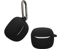 kwmobile Hoes geschikt voor JBL Tune Flex 2 - Siliconen cover voor oordopjes in zwart