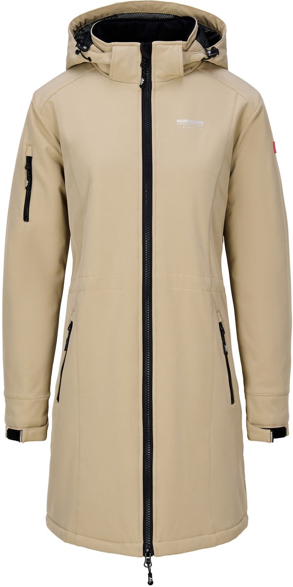 Nordberg GITTE Lange Winterjas Dames Seneca Rock Geel