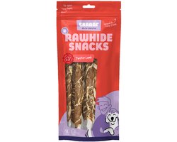 10x Braaaf Hondensnack Twister Lam - Vis 180 gr