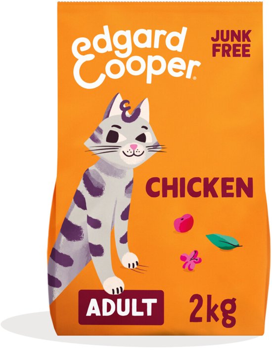 Edgard & Cooper Kattenvoer Brokjes - Graanvrij - Verse Kip - 2kg