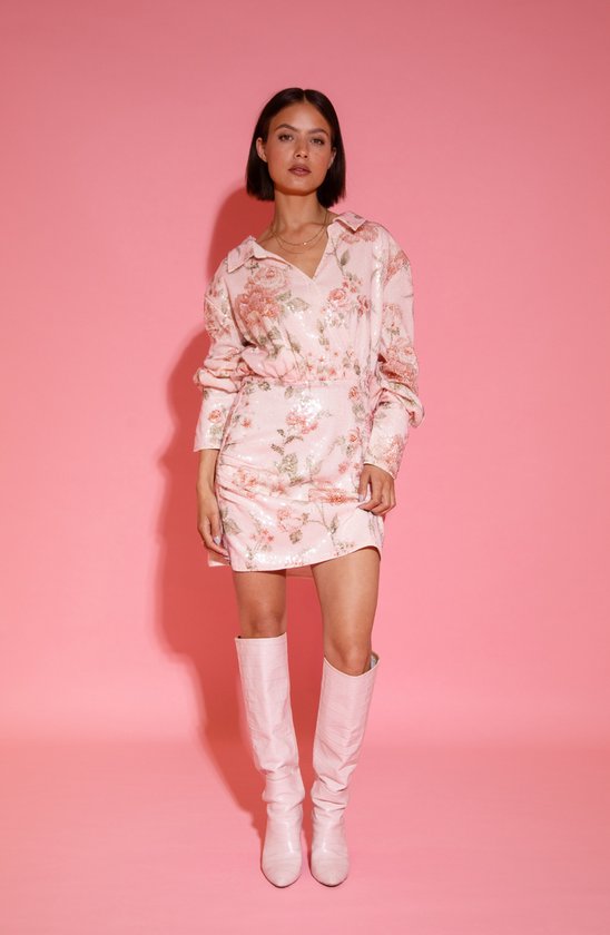 Studio Amaya Pretty Woman - Robe - Paillettes - Rose - S