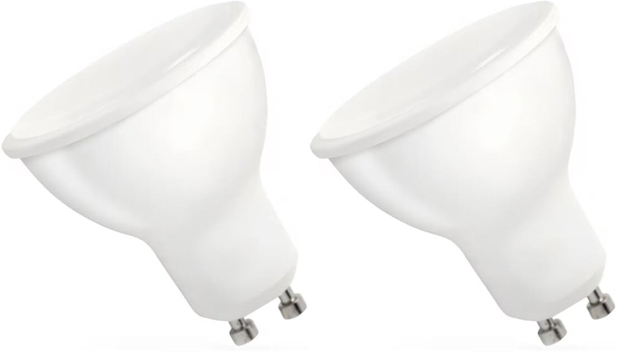 Spectrum LED Lamp GU10 6W - 230V - 540 Lumen - 6000K Koud wit - Helder daglicht - Energiezuinig - 2 stuks