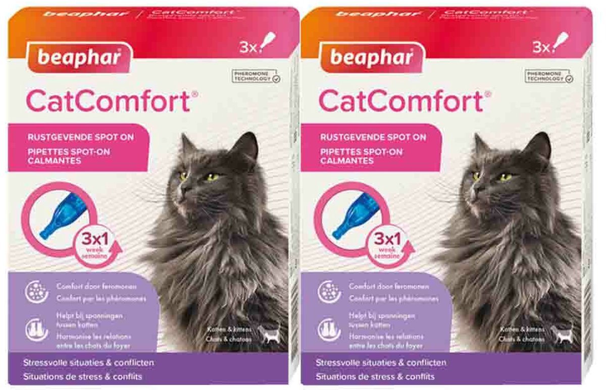 Beaphar CatComfort Spot On - 2 x 3 pipetten - Voordeelverpakking