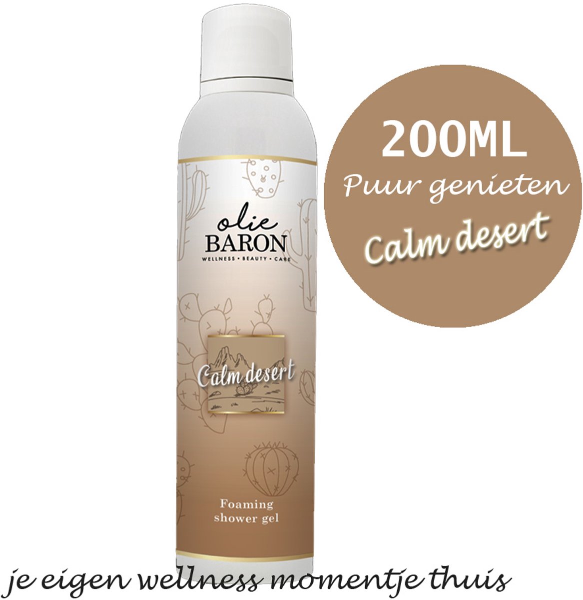 Foaming Shower Gel Calm Desert – 200ml – Rustgevende douchegel