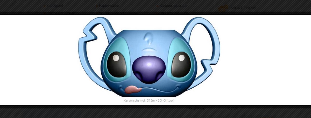 Lilo & Stitch: Keramische mok, 375ml - 3D (Giftbox), Lilo en Stitch mok, Lilo en Stitch beker, Mok, Drink beker, Lilo en Stitch