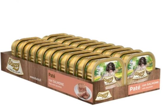 Mister Stuzzy Dog Paté - Zalm - Hondenvoer - 22 x 150 g