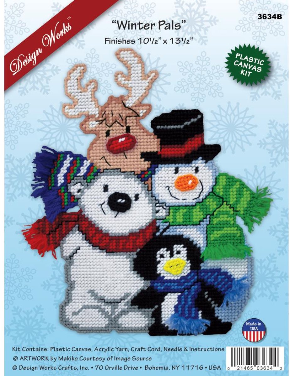 Design Works - Borduurset Wintervrienden - Kerst - 3634B