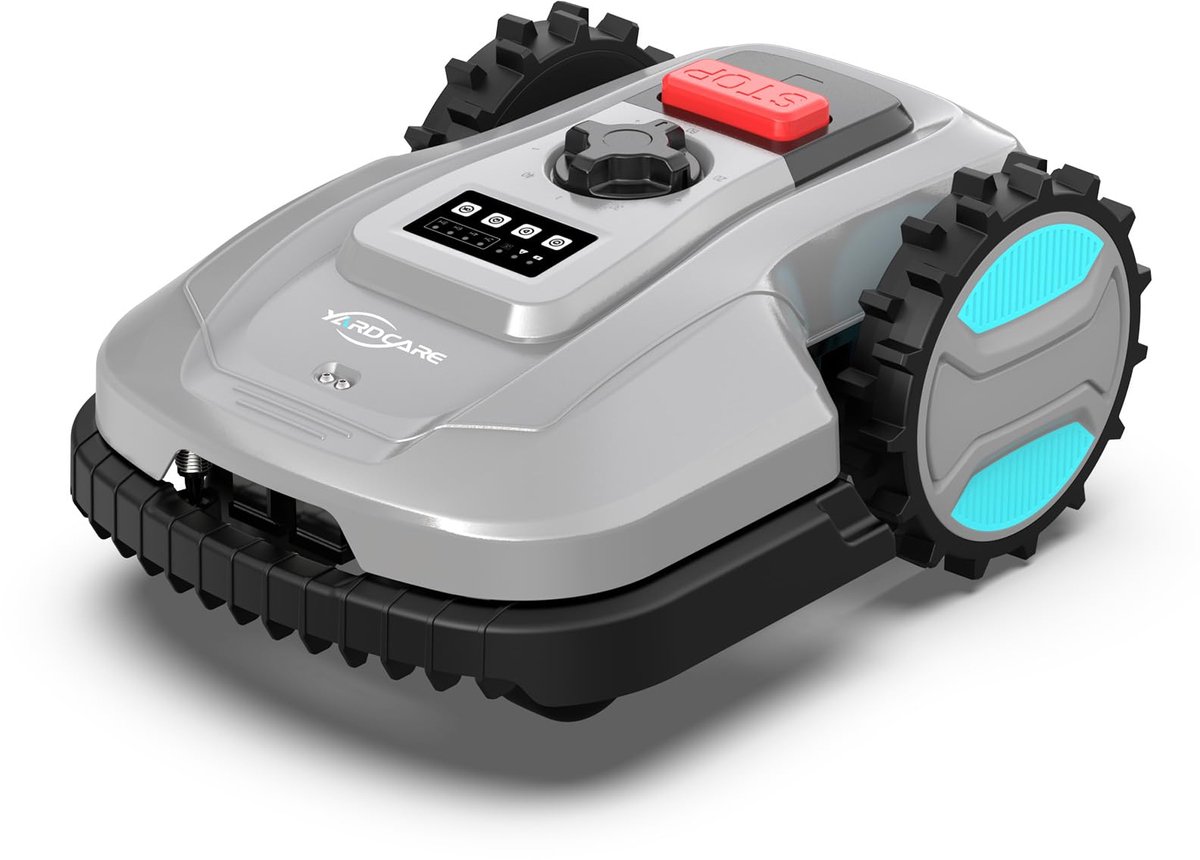 Robotmaaier - RoboTrim 400 SmartCut – Robotmaaier tot 400 m² – App-bediening – Automatisch opladen – Regensensor – 20-60 mm maaihoogte – Stil (<60 dB) – 18 cm maaibreedte – IPX5 waterdicht - Robotmaaier - €950,00