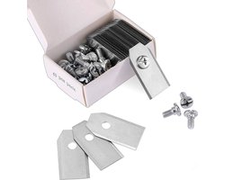 45 x titanium messen met 45 schroeven, vervangende messen voor modellen 105, 310, 315, 320, 420, 430x, R40i, voor alle Husqvarn/Automower/Yardforce/Gardena robotmaaiers (3 g - 0,75 mm)