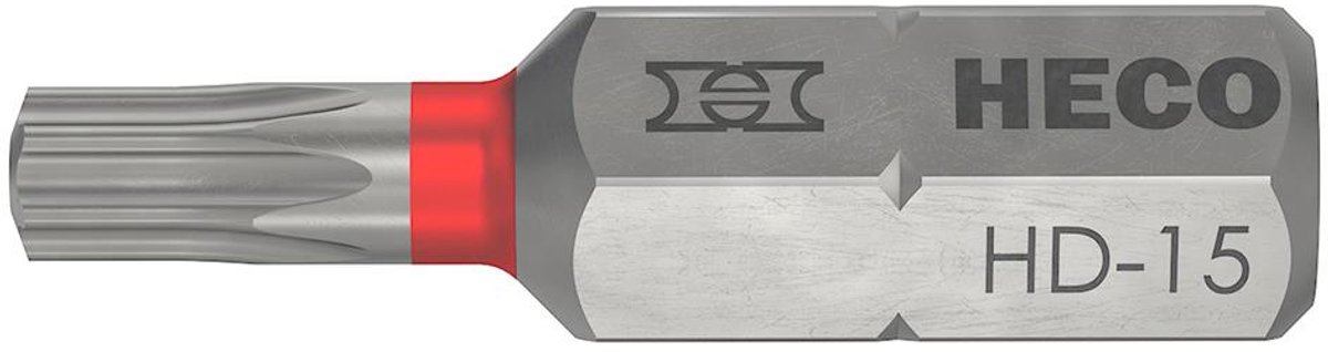 Heco - Drive-Bits - Torx 15 - 25mm Blister verpakking 2 stuks