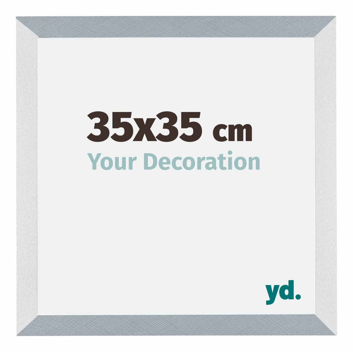 yd. Your Decoration - Fotolijst 35x35 cm - MDF - Aluminium Geborsteld - Mura
