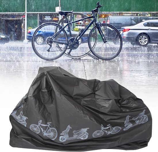 Fietsregenhoes - Waterdichte fietshoes - Beschermhoes voor de fiets - 190T nylon waterdicht, UV- en stofdicht - Met slotgat - Geschikt voor mountainbikes en e-bikes - 200 cm * 100 cm van VicTsing — afbeelding 2