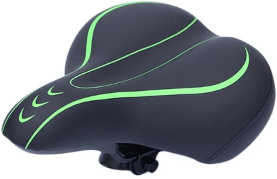 GUSTI lederen fietszadel comfortabel breed gewatteerd GUSTI lederen fietszadel comfortabel breed gewatteerd