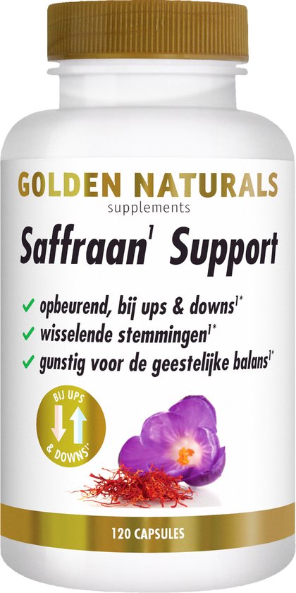 Golden Naturals Saffraan Support (120 capsules)
