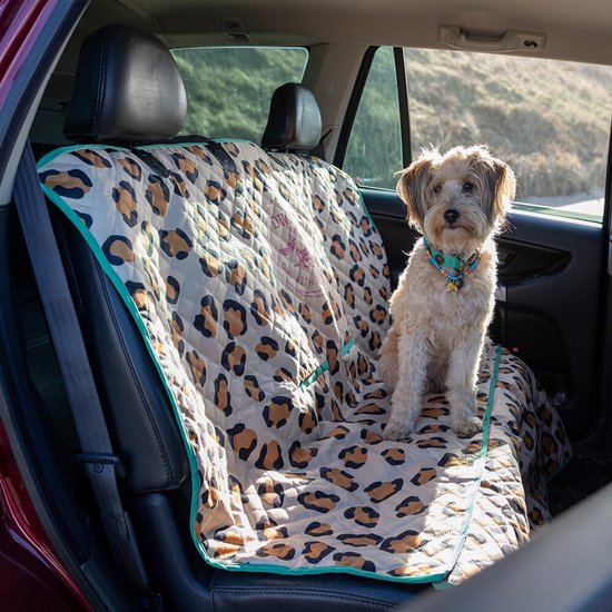 DWAM Couverture de Protection Voiture Chien – Tapis de Voiture – Rose – Tissu – Taille unique – 139 x 140 cm – La Fiesta