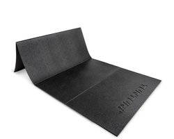 Tunturi Fitnessmat - Buitenmat Extra dik – Yoga mat Antislip - Pilates mat - 6 mm - Opvouwbaar - 120 x 61 cm - Incl Trainingsapp - Zwart