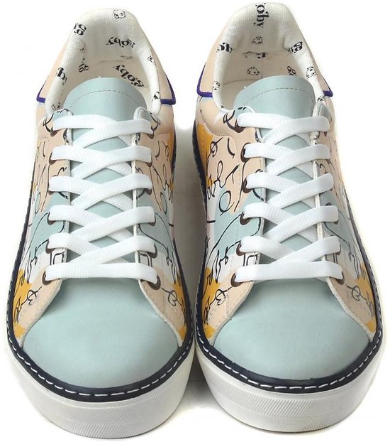 GOBY - Art Faces - Baskets pour femmes - Chaussures pour femmes - Haute qualité - Fait main - Taille 38