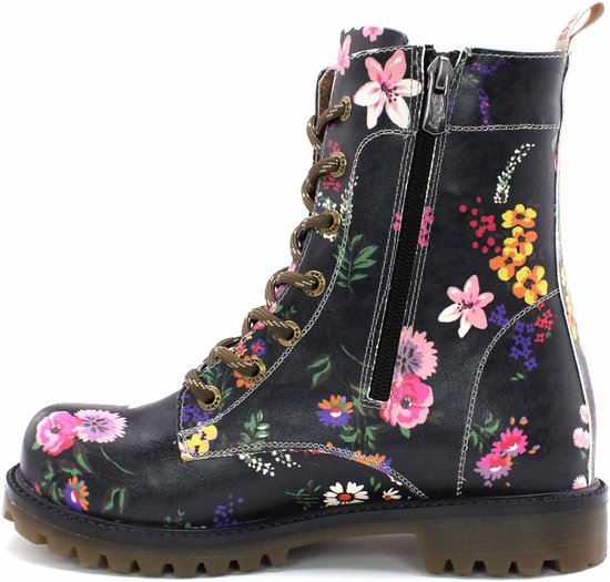 Bottines GOBY Flower Town - Bottes pour femmes - Handgemaakt - Qualité Premium - Taille 35