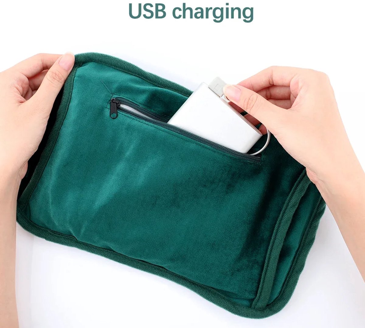 Elektrische Handwarmer USB Oplaadbaar – 3 Warmteniveaus, Zachte Warme Handtas | Herbruikbare Warmwaterkruik, Winter Handverwarmer, Draagbare Handwarmer voor Koude Dagen — cadeau in Cadeau-ideeën - foto 2