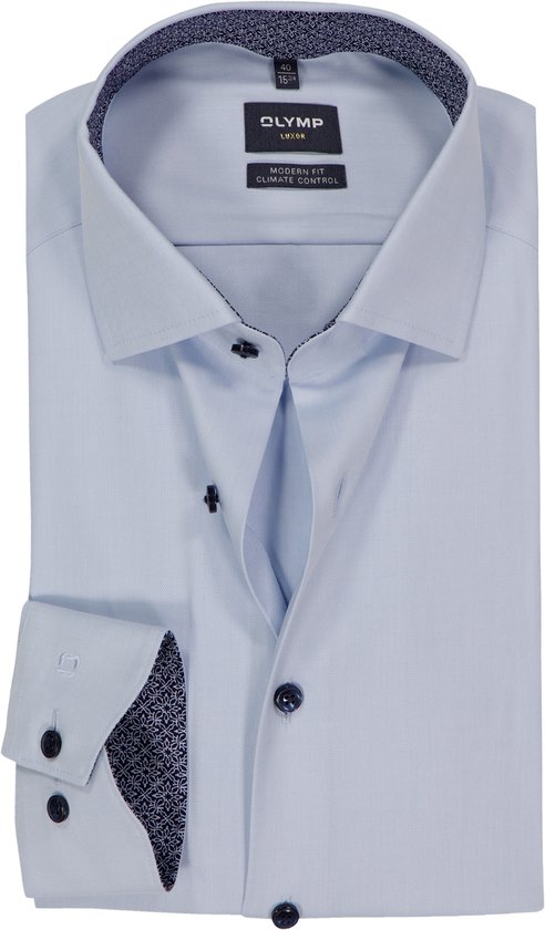Chemise Olymp Business manches longues Blauw 134284 - Chemises 134284/11